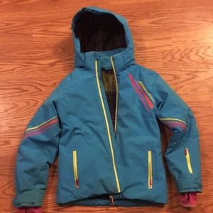 Spyder youth ski jacket; used but taken care of